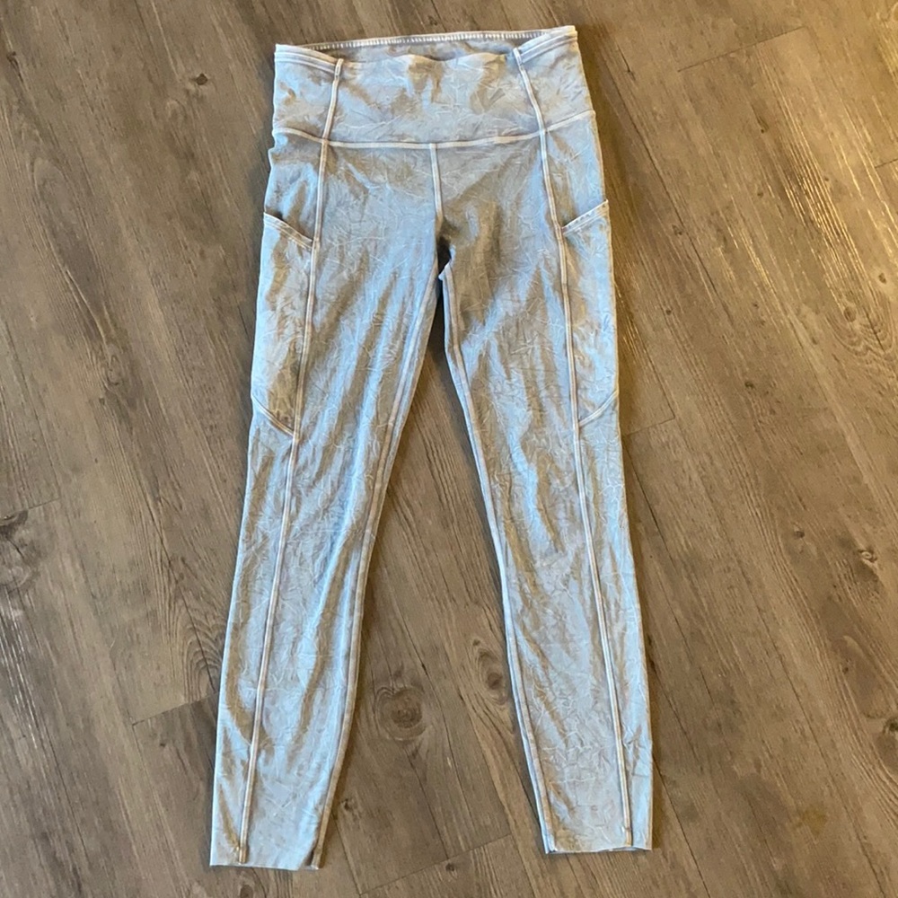 Lululemon Fast and Free Legging 25" *Ice Dye Sz 6
